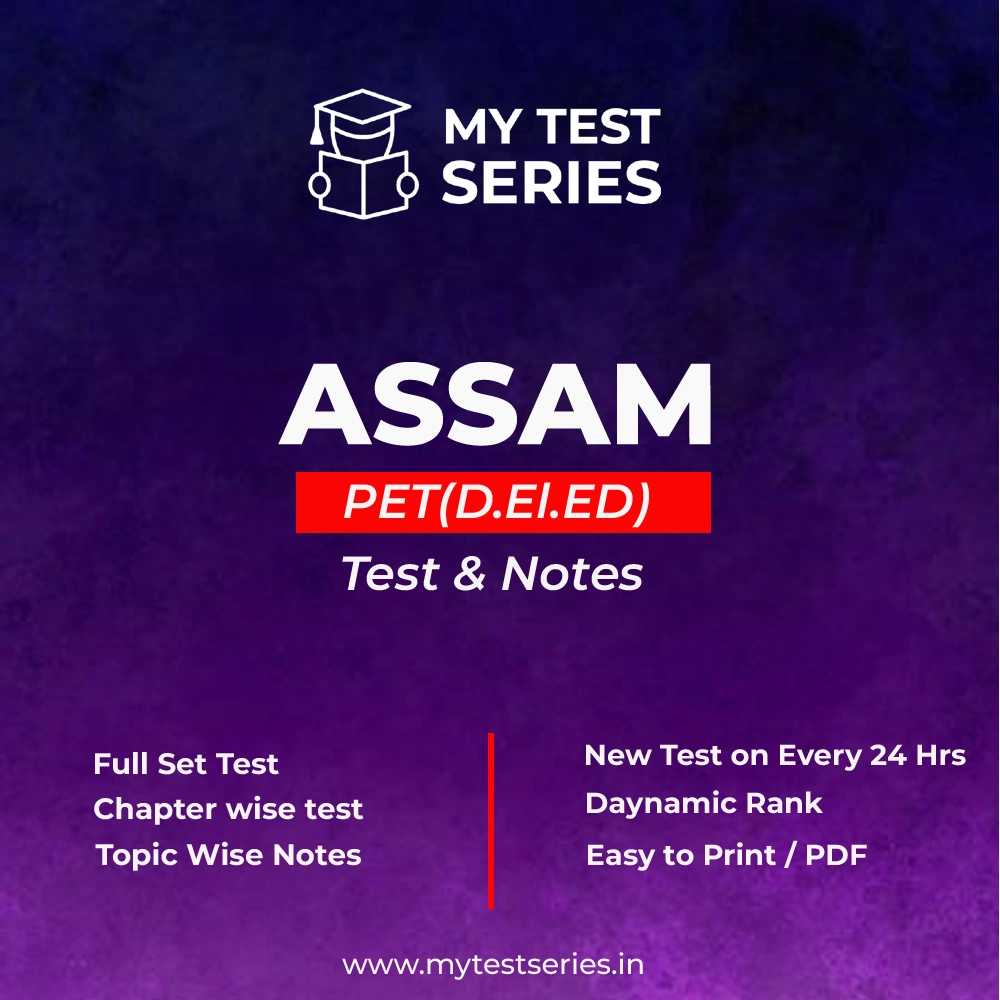 Assam PET D.El.Ed 2026 Daily Full Set Mock Test Series Assamese English