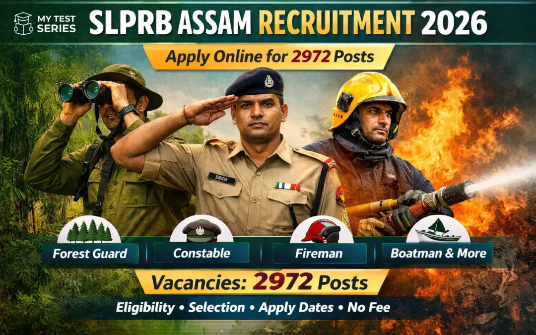 SLPRB Assam Recruitment 2026 Notification Out – Apply Online for 2972 Forest Guard, Constable, Fireman & Other Posts
