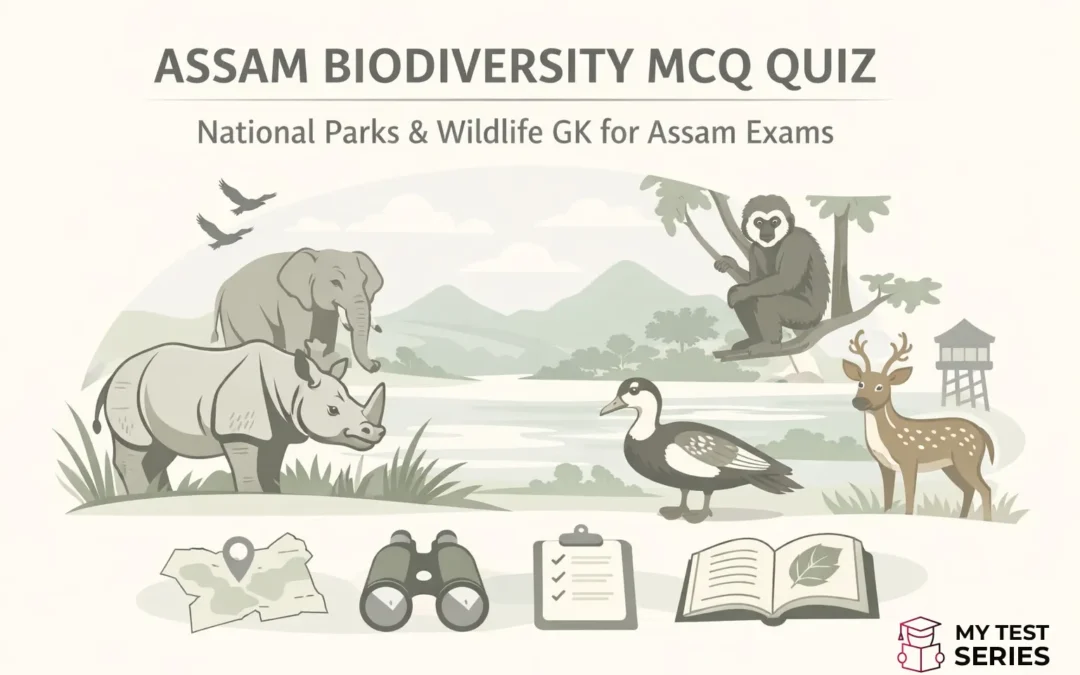 Assam Biodiversity MCQ Quiz National Parks Wildlife GK
