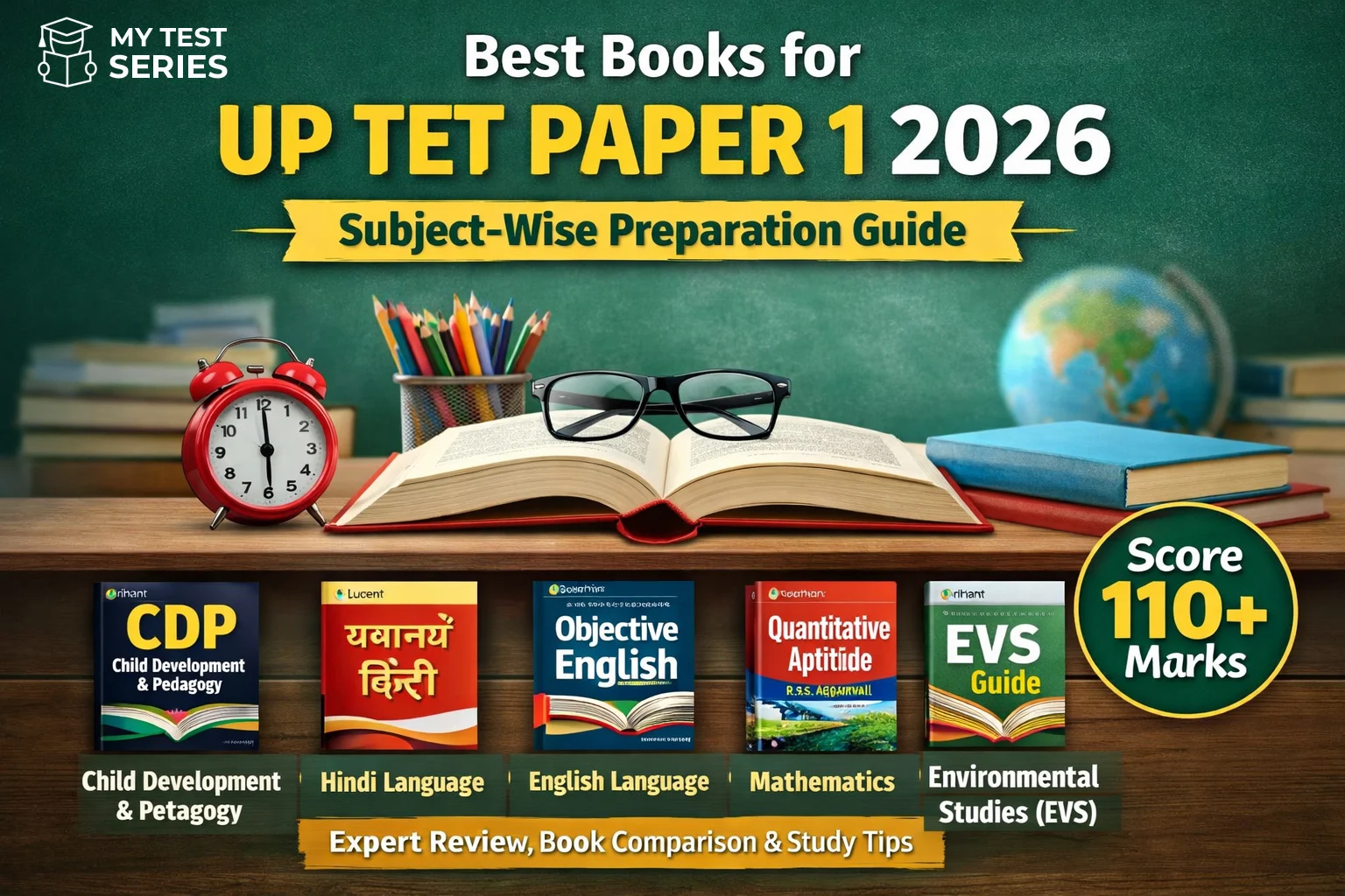 Best Books for UP TET Paper 1 2026 subject wise book list