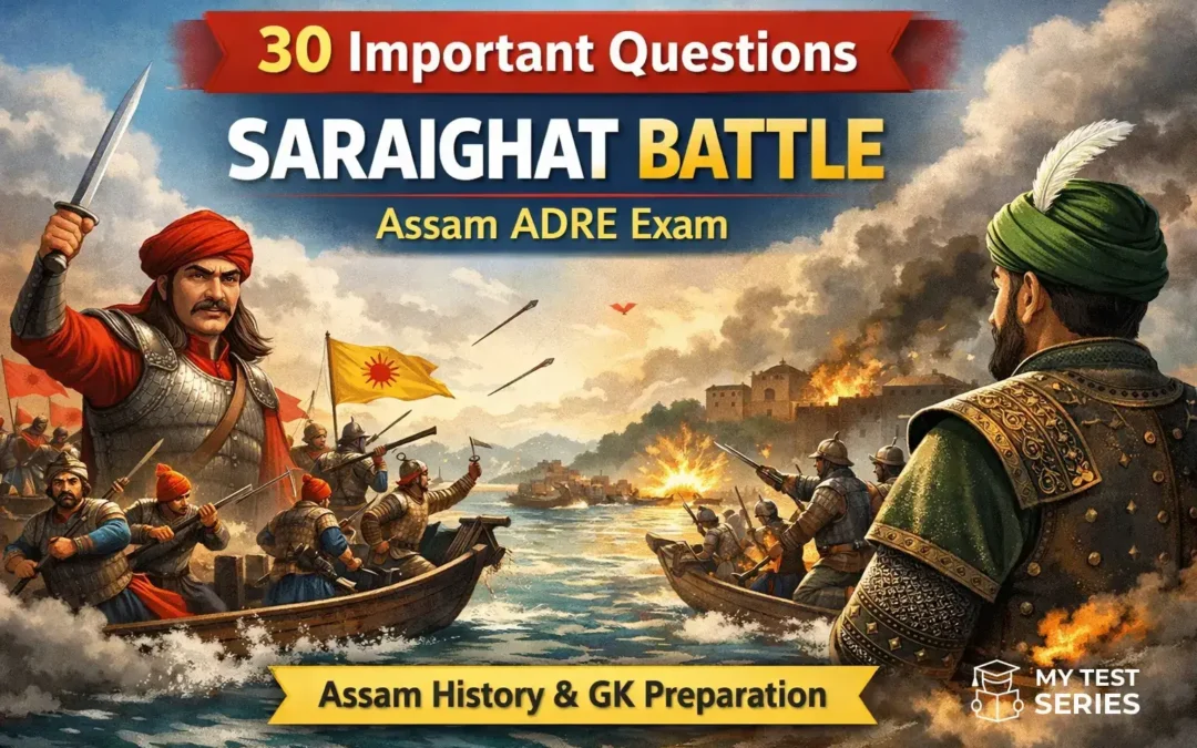 Saraighat Battle Important Questions for Assam ADRE | Lachit Borphukan History Notes