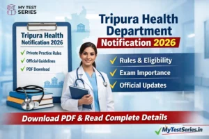 Tripura Health Department Latest Notification 2026 official update