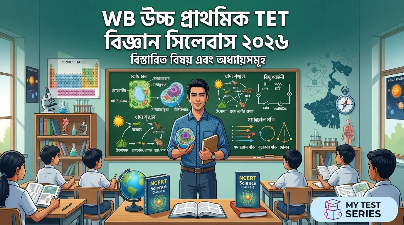 WB Upper Primary TET Bijyan Syllabus 2026 Topic Wise WB Upper Primary TET 2026 বিজ্ঞান সিলেবাস – টপিক ওয়াইজ লিস্ট ও গুরুত্বপূর্ণ চ্যাপ্টার