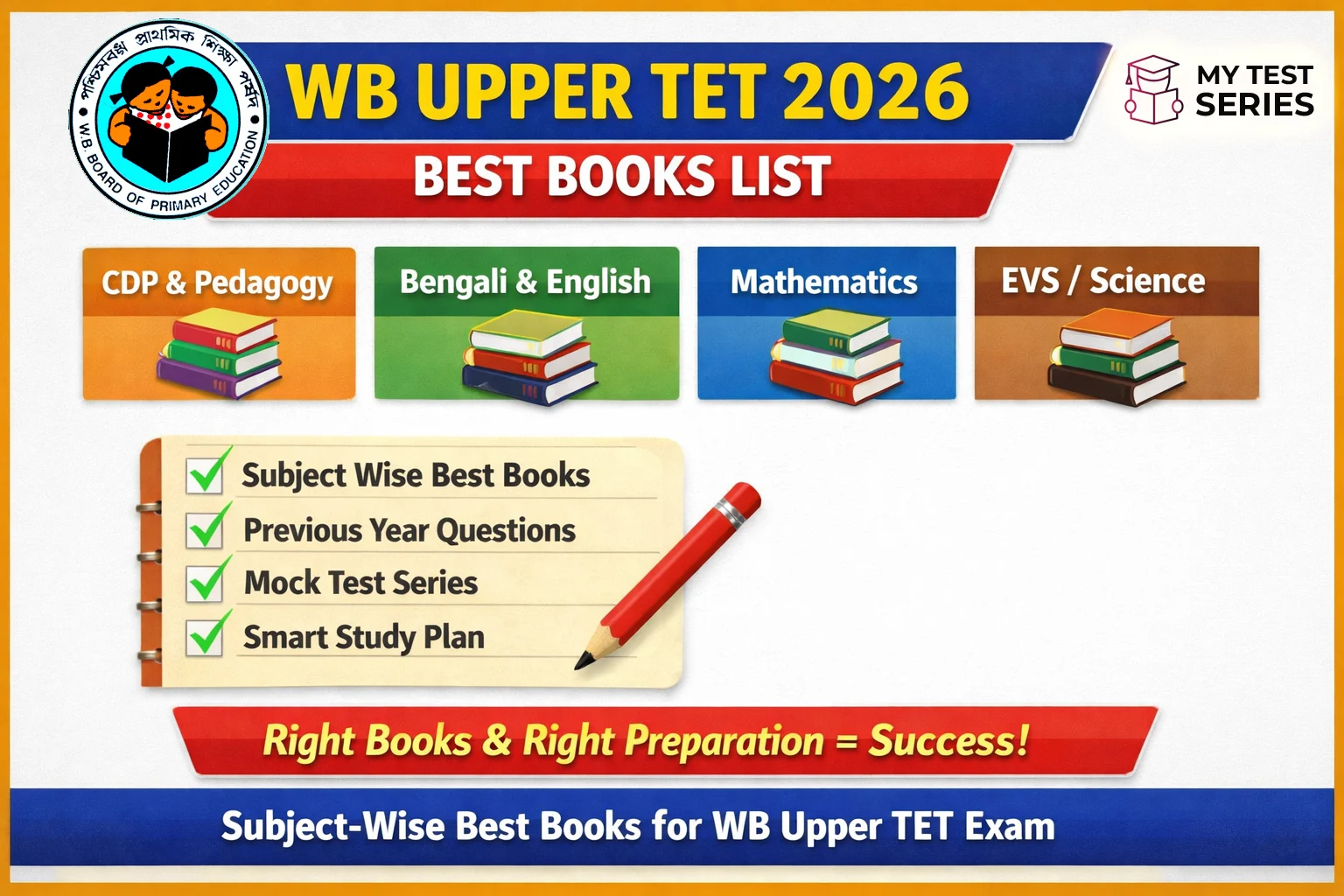 WB Upper TET Best Books List Bengali