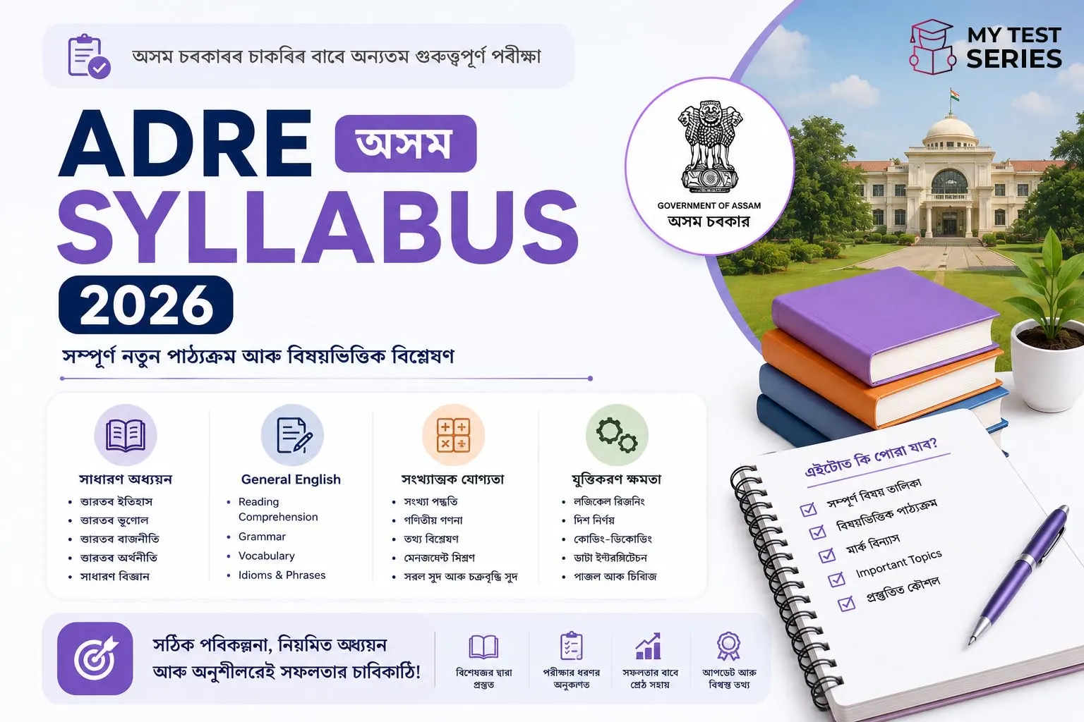 ADRE syllabus Assamese 2026