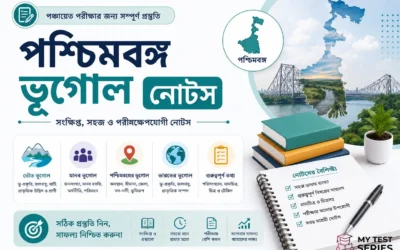 পশ্চিমবঙ্গের জেলা, নদী, পর্বত ও সীমানা — পঞ্চায়েত পরীক্ষার ভূগোল নোটস বাংলায় 2026 | Mytestseries