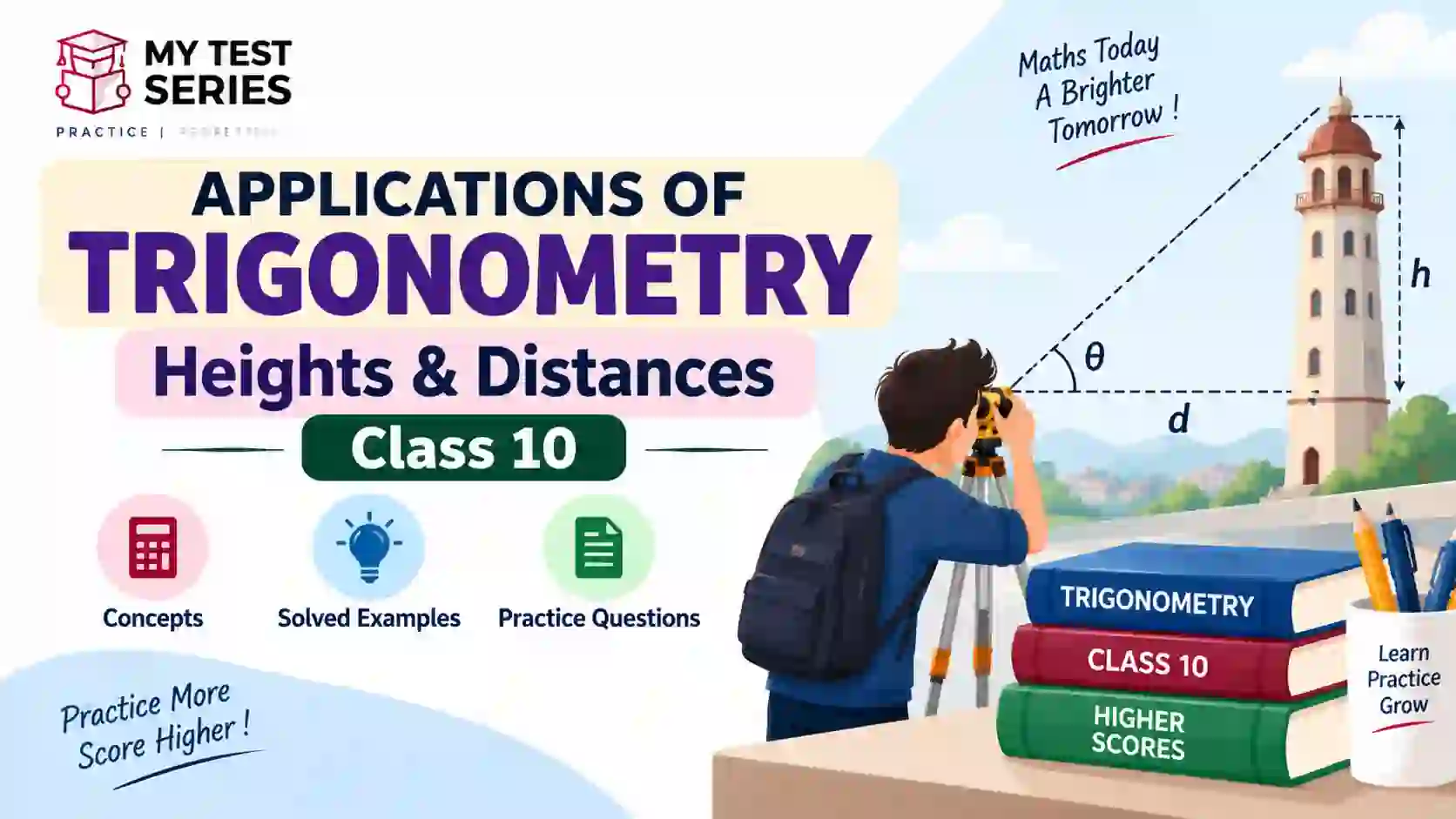 Applications of Trigonometry Class 10 – Heights and Distances