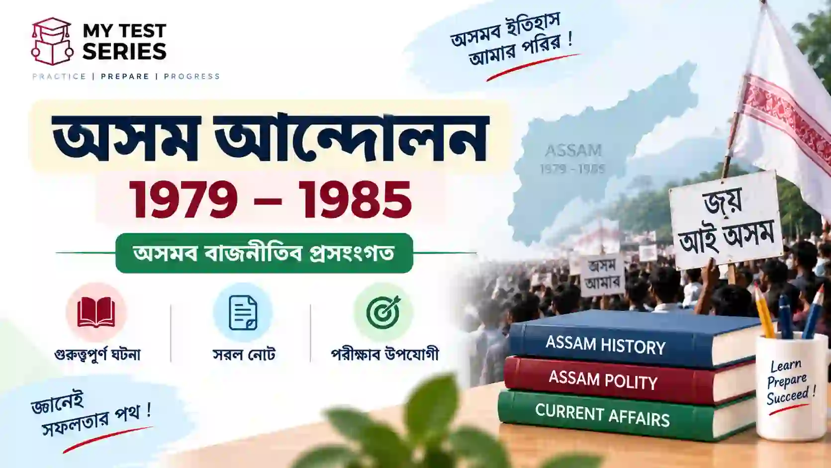 অসম আন্দোলন ১৯৭৯–১৯৮৫ – Assam Movement ইতিহাস আৰু ৰাজনীতিৰ নোট