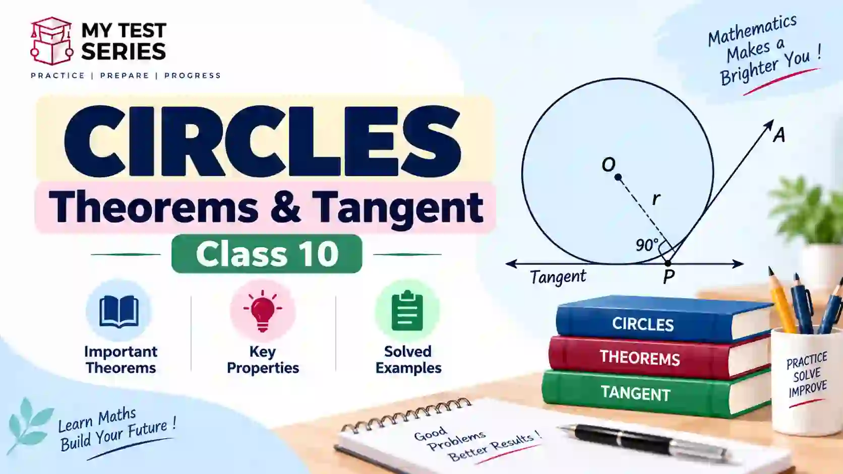 Circles Class 10 Maths – important theorems and tangent properties