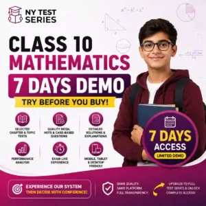 Class 10 Mathematics 7 Days Demo Online Test Series