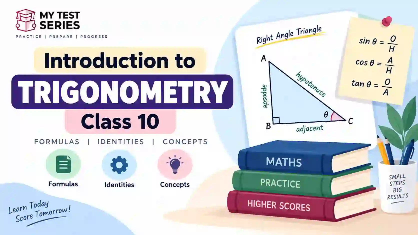 Introduction to Trigonometry Class 10 | Formulas & Identities Introduction to Trigonometry Class 10 with formulas, identities and sin cos tan