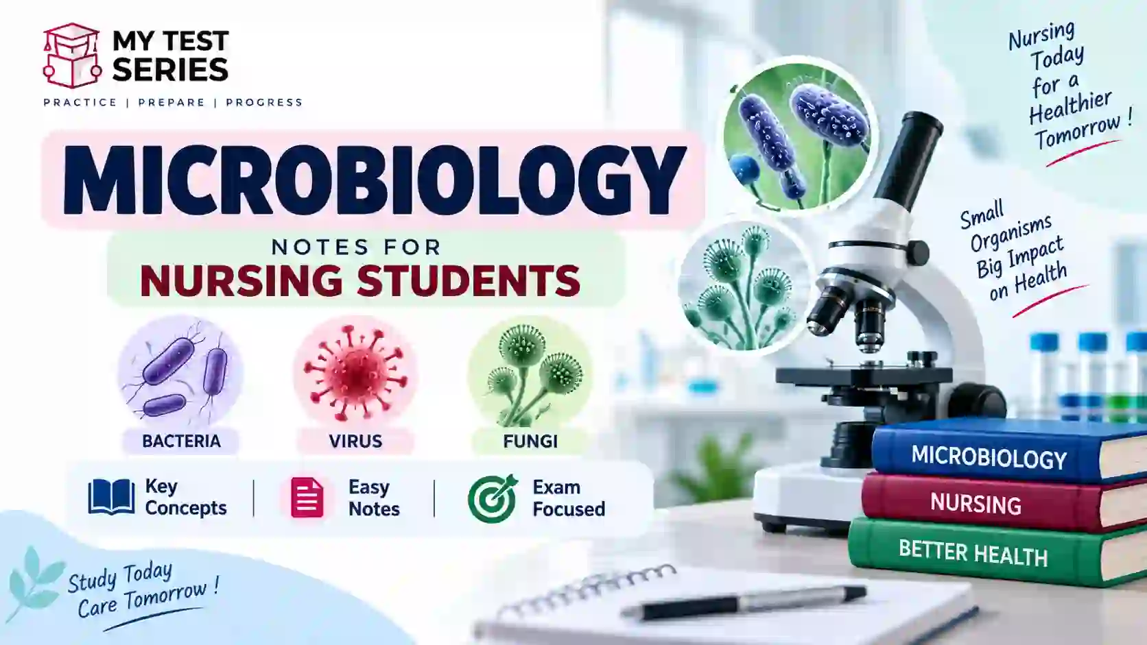 Microbiology Notes for Nursing Students | Bacteria, Virus & Fungi Microbiology notes for nursing students covering bacteria, viruses and fungi