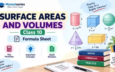 Surface Areas & Volumes Class 10: Formula Sheet
