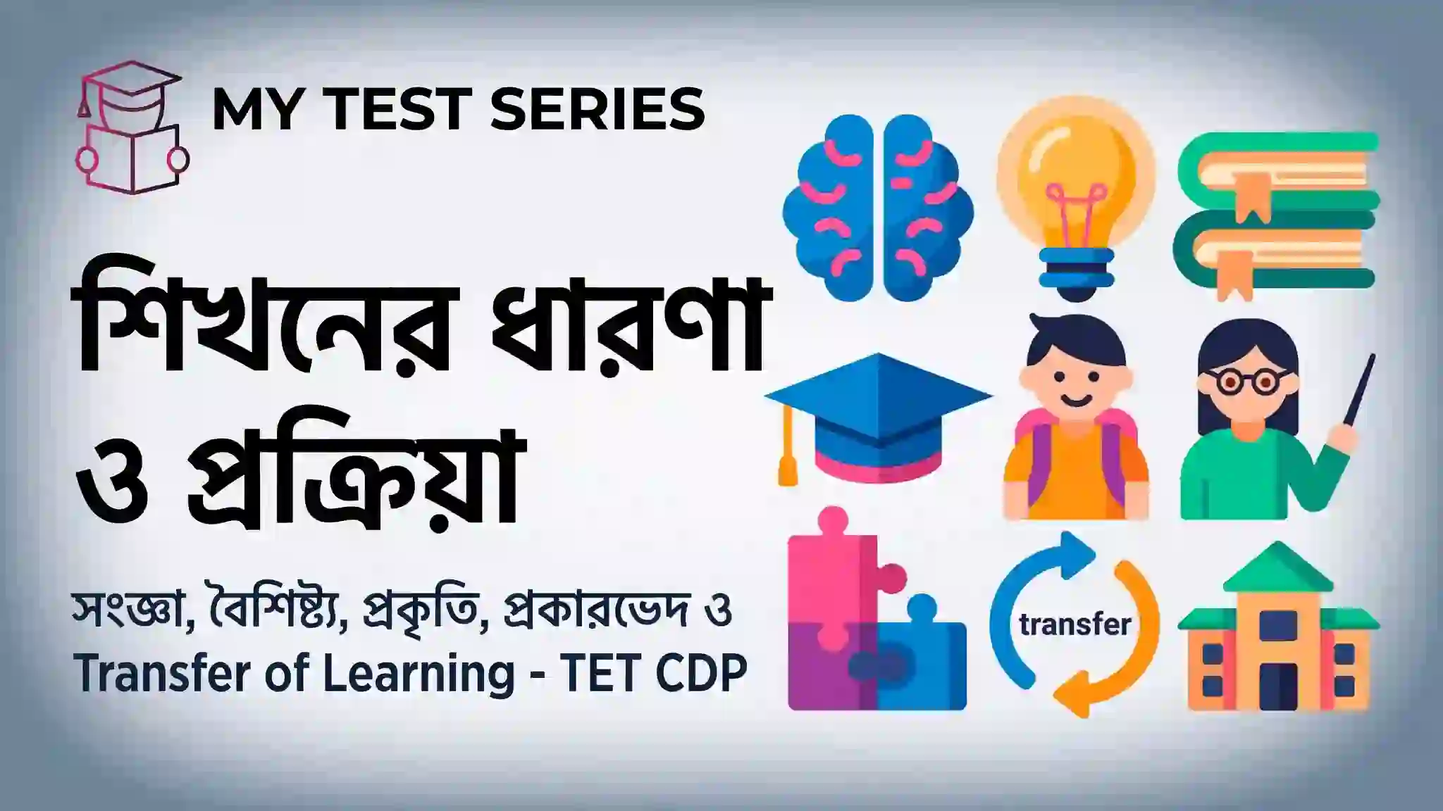 শিখনের ধারণা ও প্রক্রিয়া - সংজ্ঞা, বৈশিষ্ট্য, প্রকৃতি, প্রকারভেদ ও Transfer of Learning - WB TET CDP Bengali